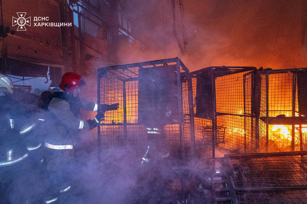 Частина термінала «Нової пошти» на Харківщині зруйнована «шахедами»